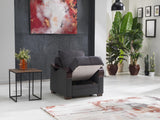 Bennett Nar Anthracite Armchair from Bellona - Luna Furniture