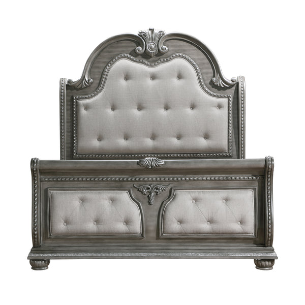 Bennington Gray Queen Sleigh Bed