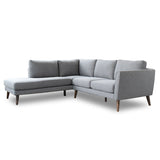 Benson Grey Fabric Sectional Sofa Left Facing Chaise from Ashcroft Furniture - Luna Furniture