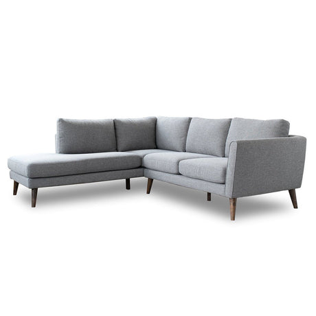 Benson Grey Fabric Sectional Sofa Left Facing Chaise from Ashcroft Furniture - Luna Furniture