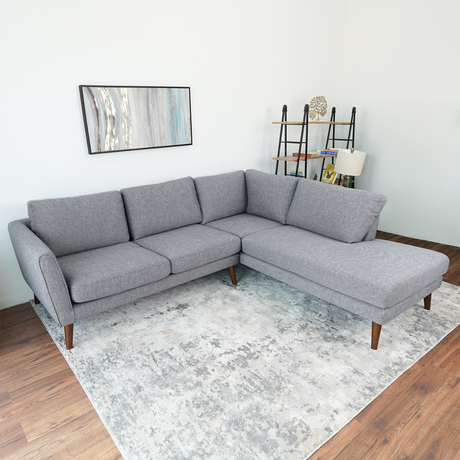 Batres Grey RAF Chaise Sectional from Ashcroft Furniture - Luna Furniture