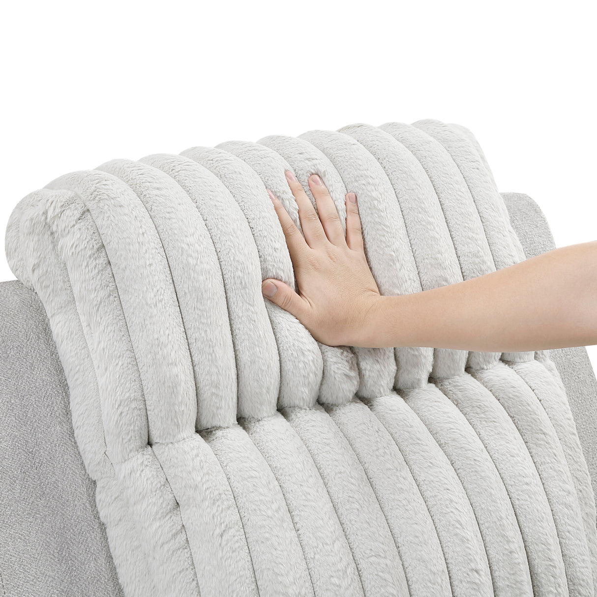 Benton Light Gray Double Reclining Sofa from Homelegance - Luna Furniture