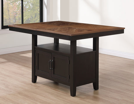 Bermuda Black/Dark Acacia Counter Height Dining Set from Steve Silver - Luna Furniture