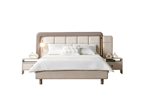 Bern King Bed Frame With Headboard from Furnia - Luna Furniture