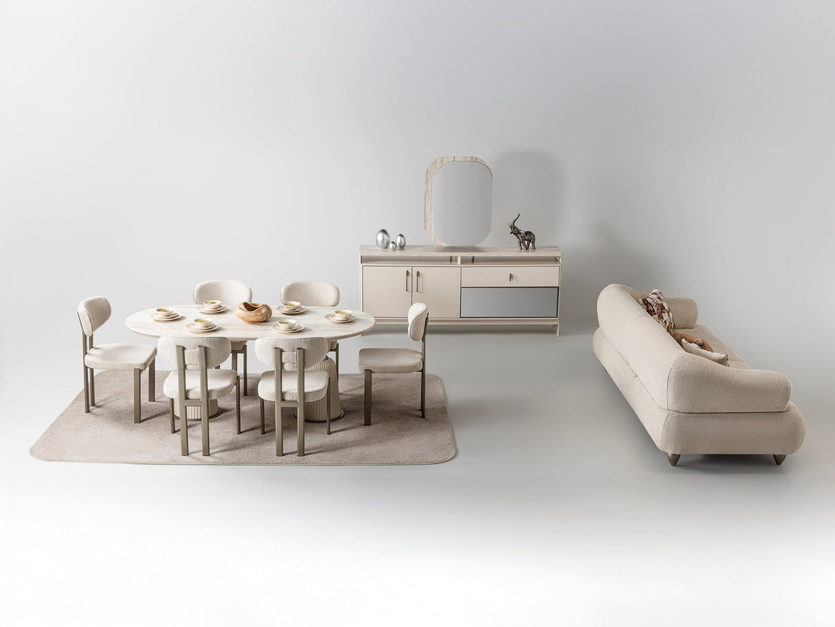 Bern Dining Table, Table 110" from Furnia - Luna Furniture