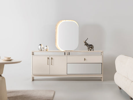 Bern Consol With Mirror from Furnia - Luna Furniture