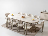 Bern Diningroom (Consol With Mirror & Dining Table & 6 Dining Chair) from Furnia - Luna Furniture