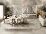 Bern Diningroom (Consol With Mirror & Dining Table & 6 Dining Chair) from Furnia - Luna Furniture