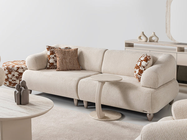 Bern Convertible Loveseat in Cream