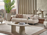 Bern Convertible Sofa in Cream from Furnia - Luna Furniture