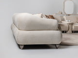 Bern Convertible Sofa in Cream from Furnia - Luna Furniture