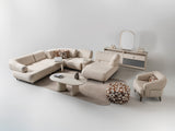 Bern Cream 6-Piece Modular Sectional from Furnia - Luna Furniture