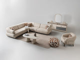 Bern Cream 6-Piece Modular Sectional from Furnia - Luna Furniture