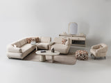 Bern Cream 6-Piece Modular Sectional from Furnia - Luna Furniture