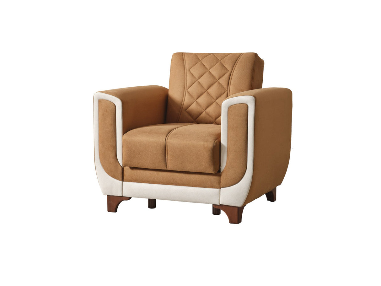 Berre Brown Armchair from Furnia - Luna Furniture
