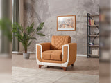 Berre Brown Armchair from Furnia - Luna Furniture