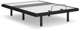 Best Base with Lumbar and Audio Charcoal Gray Queen Adjustable Base from Ashley - Luna Furniture