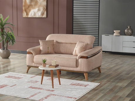 Beta 3-pieces (Sofa & Loveseat & Chair) Livingroom Set in Beige from Furnia - Luna Furniture