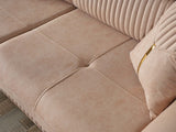 Beta Convertible Sofa in Beige from Furnia - Luna Furniture