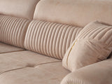 Beta Convertible Sofa in Beige from Furnia - Luna Furniture