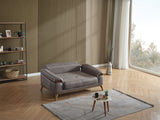Beta Convertible Loveseat in Fume from Furnia - Luna Furniture