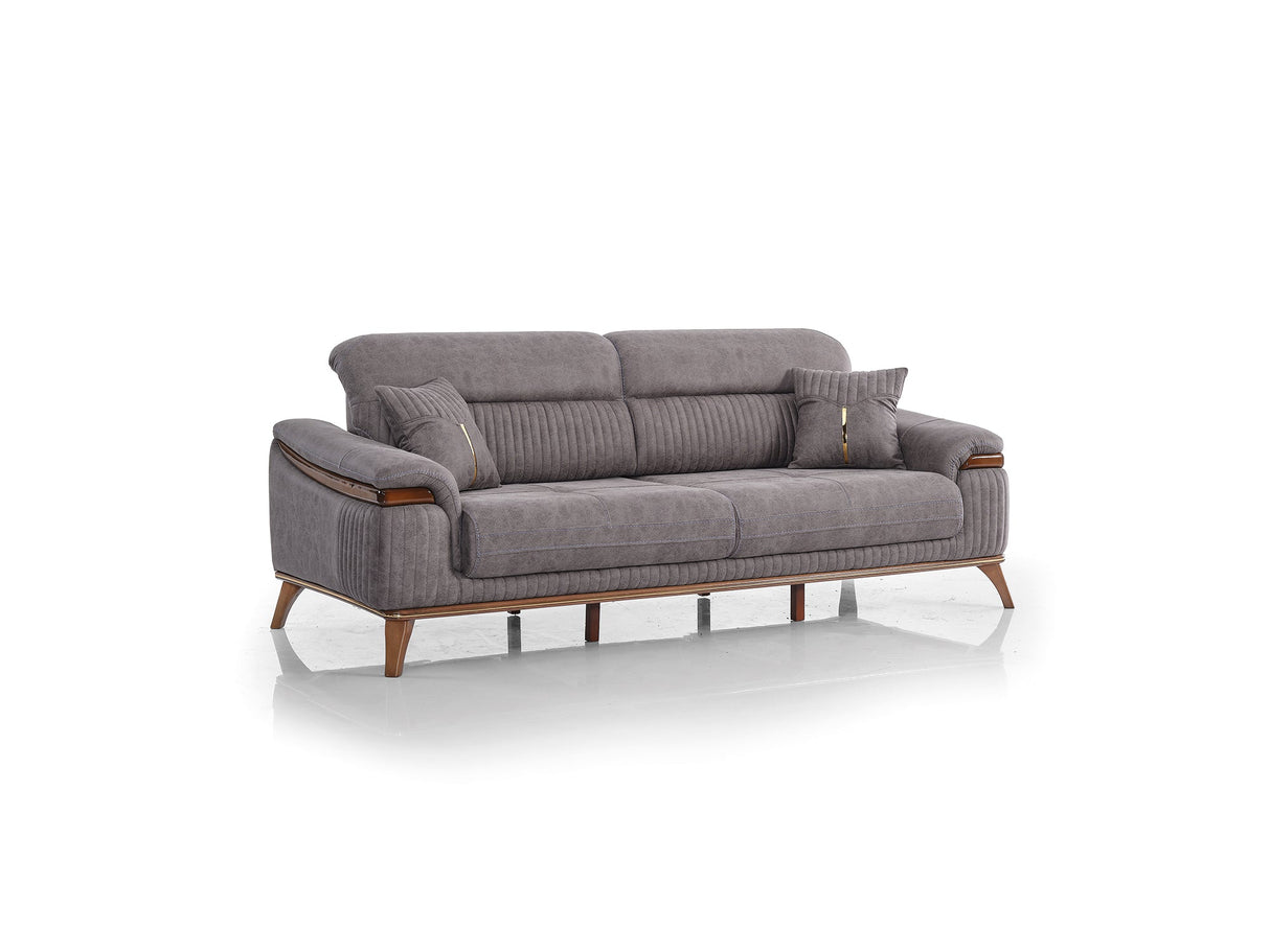 Beta Convertible Sofa in Fume from Furnia - Luna Furniture
