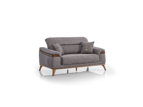 Beta Convertible Loveseat in Fume
