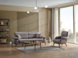 Beta Convertible Sofa in Fume from Furnia - Luna Furniture
