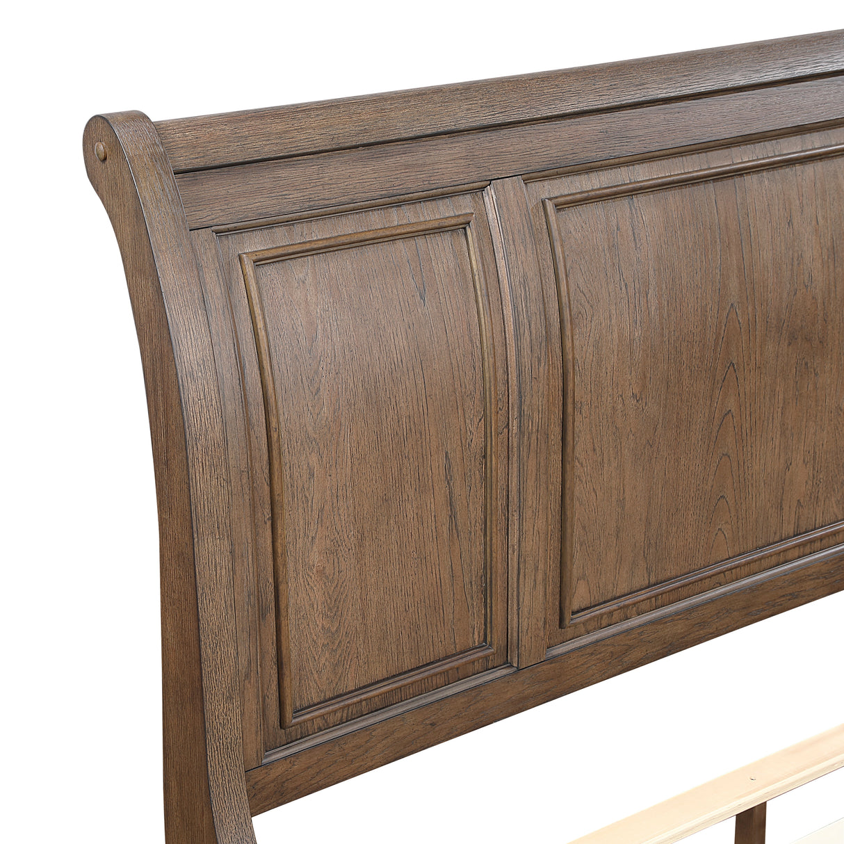 Bethel Antique Brown Queen Platform Bed with Footboard Storage from Homelegance - Luna Furniture