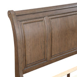 Bethel Antique Brown Queen Platform Bed with Footboard Storage from Homelegance - Luna Furniture