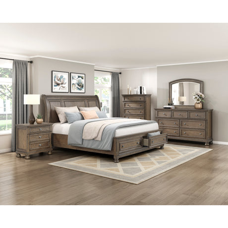 Bethel Antique Brown Storage Platform Bedroom Set from Homelegance - Luna Furniture