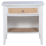 Bexhill White 1-Drawer Nightstand from Coaster - Luna Furniture