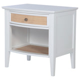 Bexhill White 1-Drawer Nightstand from Coaster - Luna Furniture