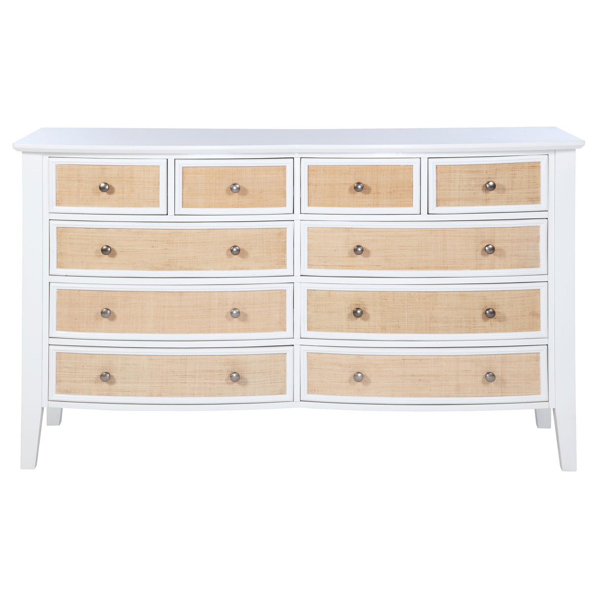 Bexhill White 10-Drawer Dresser from Coaster - Luna Furniture