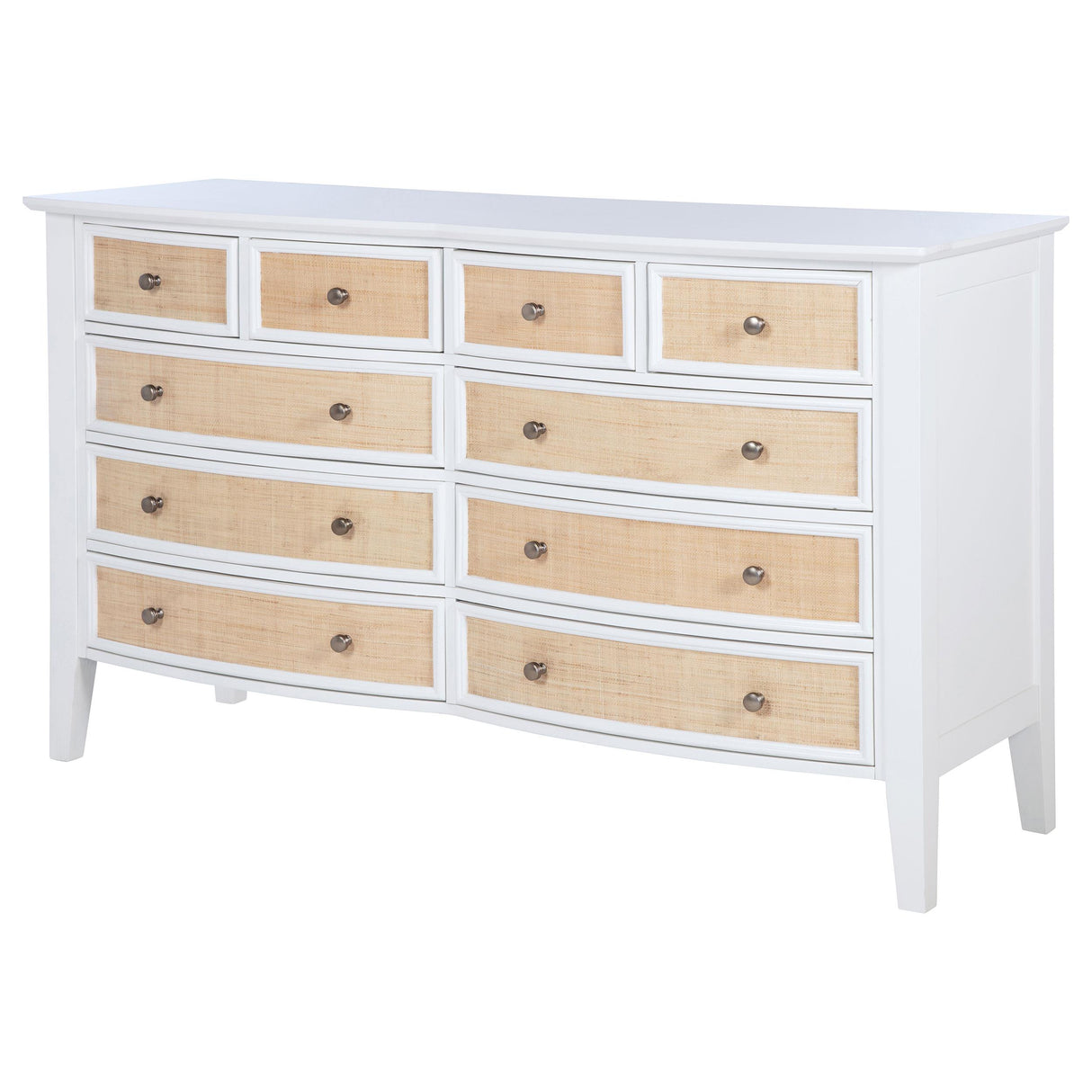 Bexhill White 10-Drawer Dresser from Coaster - Luna Furniture