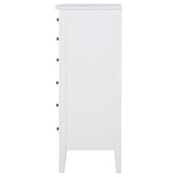 Bexhill White 8-Drawer Chest from Coaster - Luna Furniture