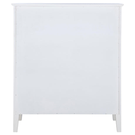 Bexhill White 8-Drawer Chest from Coaster - Luna Furniture