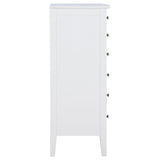 Bexhill White 8-Drawer Chest from Coaster - Luna Furniture