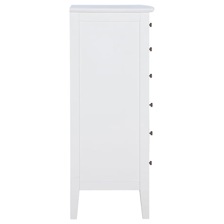 Bexhill White 8-Drawer Chest from Coaster - Luna Furniture