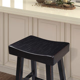 Biasca Black 24" Stool from Furniture of America - Luna Furniture