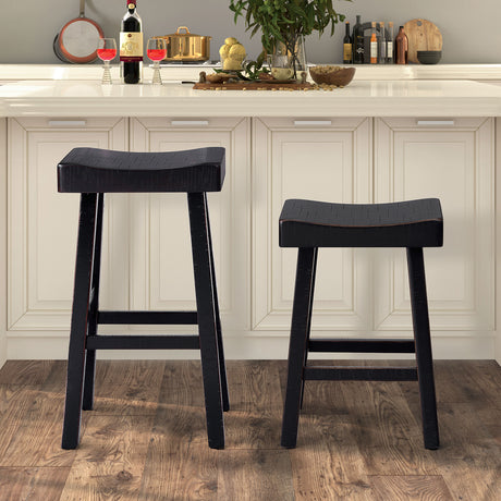 Biasca Black 29" Stool from Furniture of America - Luna Furniture