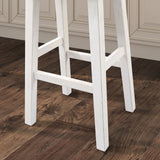 Biasca Gray/White 29" Stool from Furniture of America - Luna Furniture