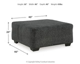 Biddeford 2-Piece Sectional with Ottoman in Shadow from Ashley Furniture - Luna Furniture