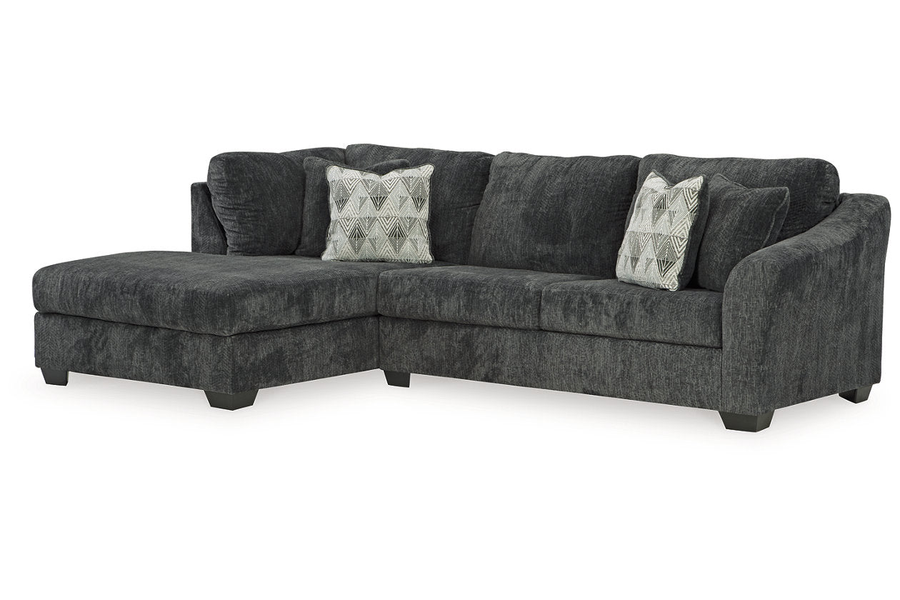 Biddeford Shadow 2-Piece LAF Chaise Sectional from Ashley Furniture - Luna Furniture
