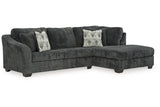 Biddeford Shadow 2-Piece RAF Chaise Sleeper Sectional from Ashley Furniture - Luna Furniture