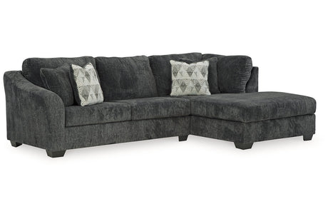 Biddeford Shadow 2-Piece RAF Chaise Sleeper Sectional from Ashley - Luna Furniture
