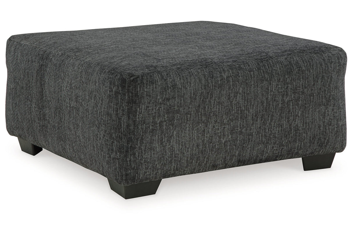 Biddeford Shadow Oversized Swivel Chair and Ottoman from Ashley Furniture - Luna Furniture