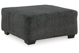Biddeford Shadow Oversized Swivel Chair and Ottoman from Ashley Furniture - Luna Furniture