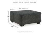 Biddeford Shadow Oversized Swivel Chair and Ottoman from Ashley Furniture - Luna Furniture