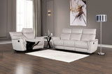Bienne Taupe Sofa Manual Recliner from Furniture of America - Luna Furniture